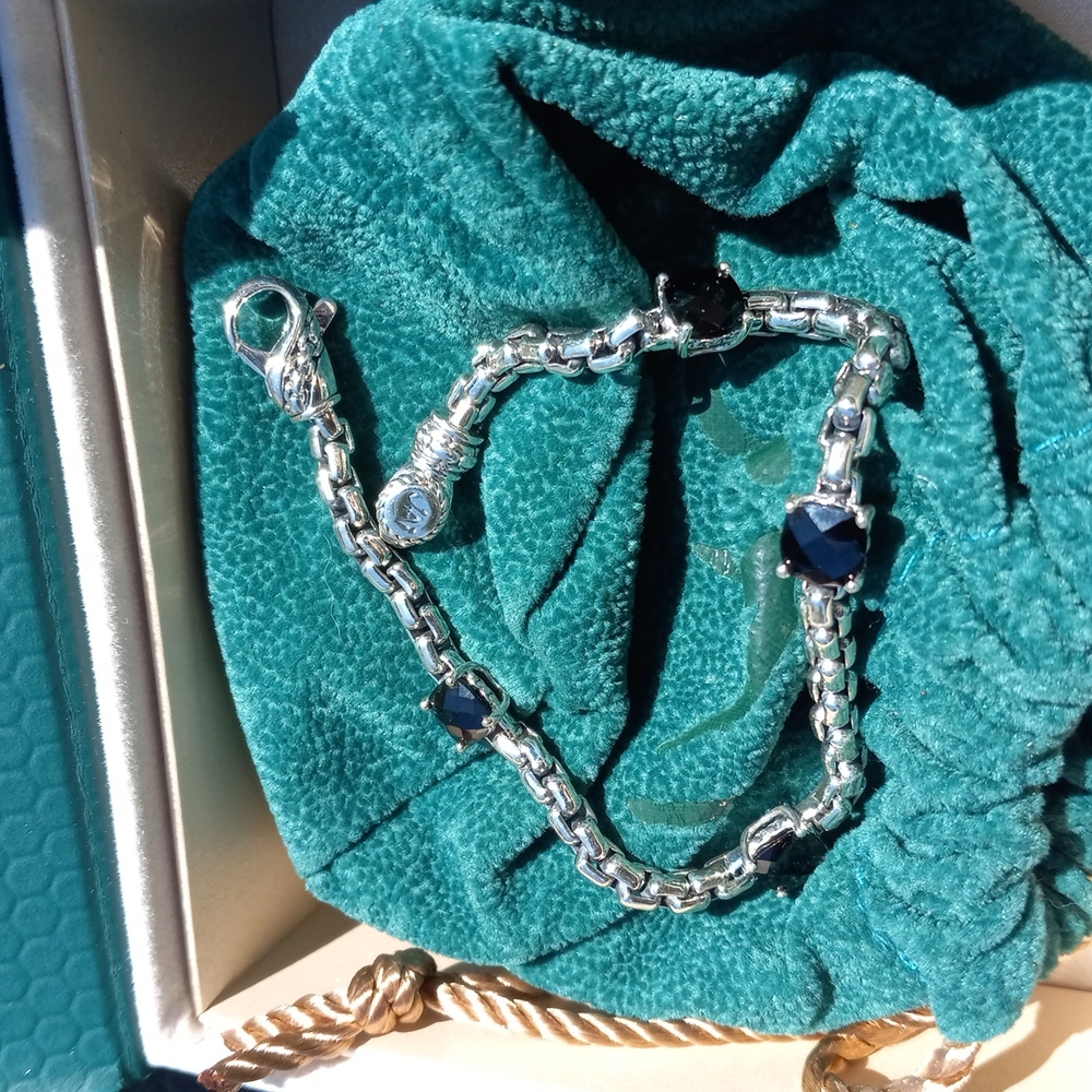 Jai john hardy box chain bracelet black spinel